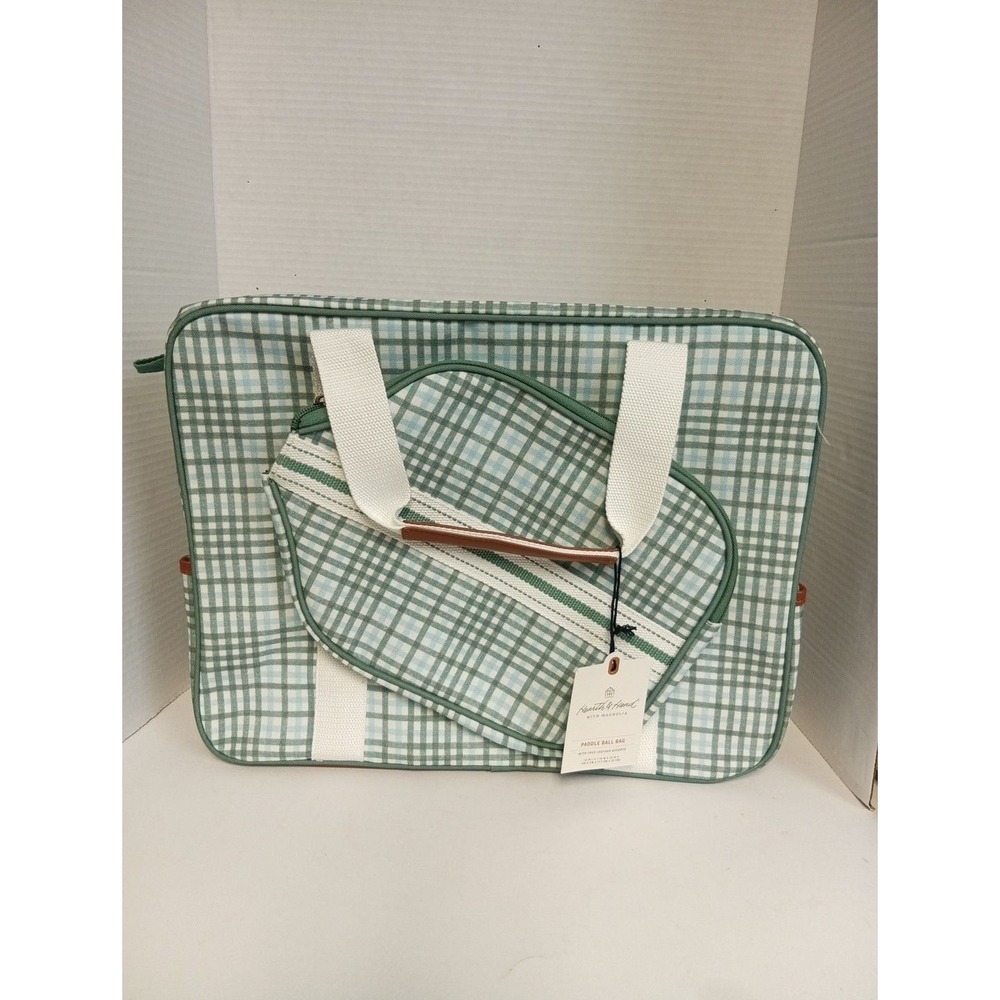 Hearth & Hand with Magnolia Checkered Paddle Ball Bag